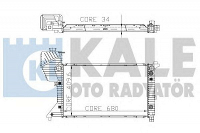 KALE OTO RADYATOR 330200 -  Радиатор, охлаждение двигателя
